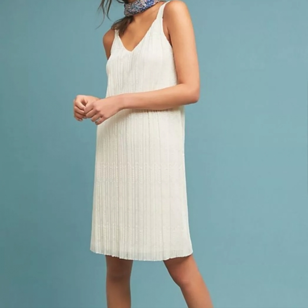 Anthropologie Meadow Rue pleated dress